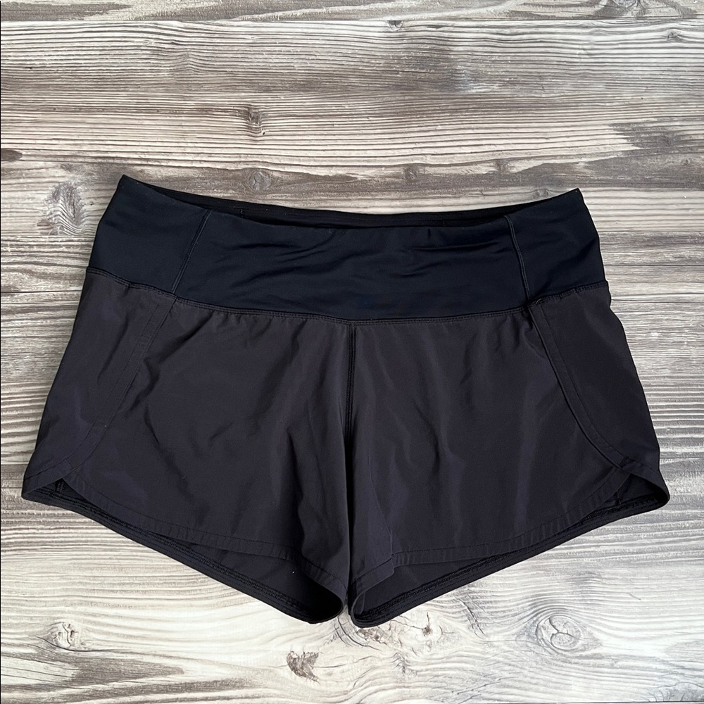 Lululemon Run Times Short II *4" Black (First Release) Athletic Running Shorts